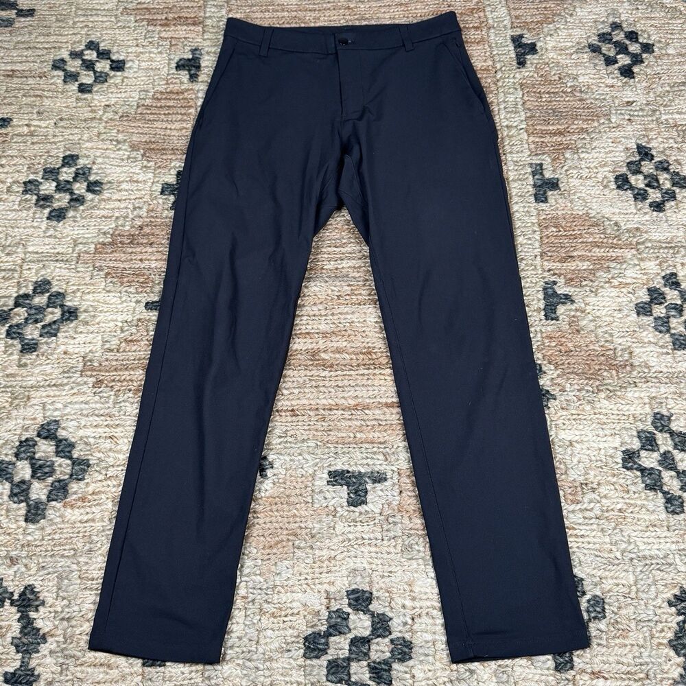 Lululemon Mens ABC Pants Classic Tapered Fit Stretch Work Comfort Black Size 32